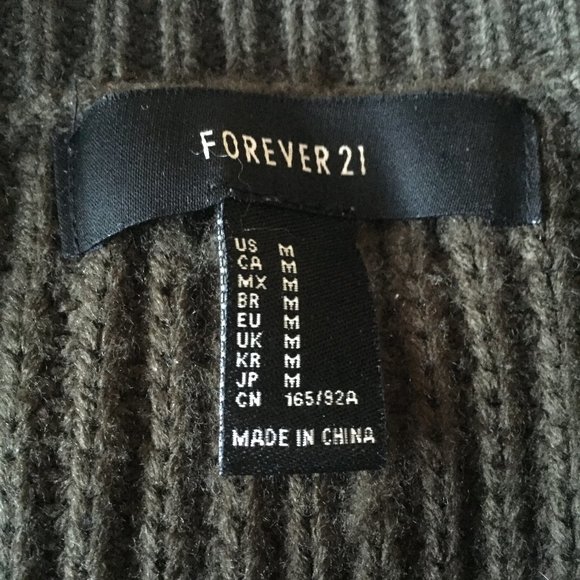 olive knitted sweater - Picture 2 of 3